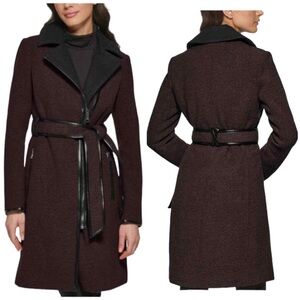 Guess Leather Trim‎ Coat